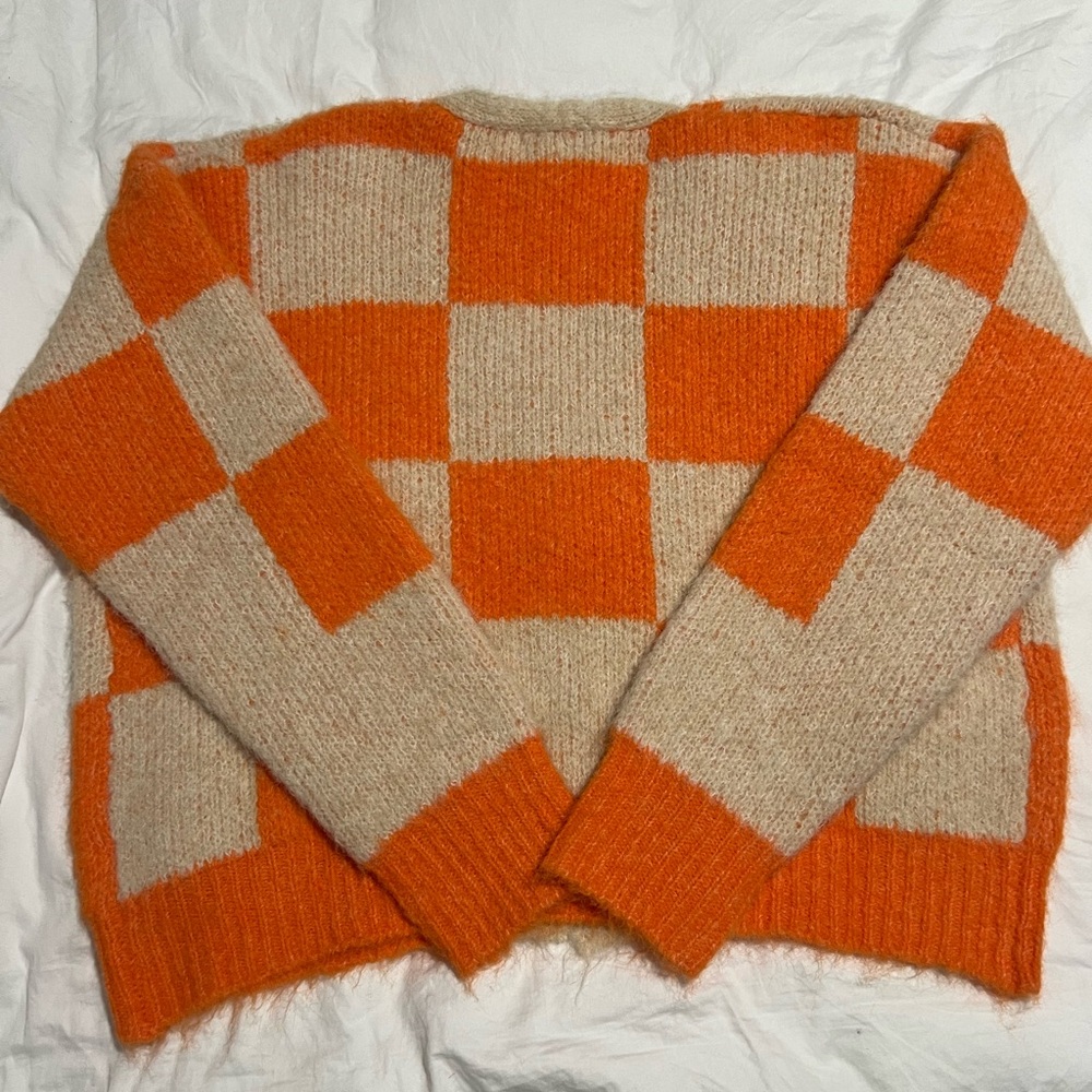 ANTHROPOLOGIE THE KORNER CHECKERED CARDIGAN - Picture 7 of 10